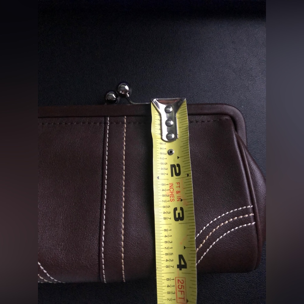 Coach Brown Leather Wristlet - Picture 4 of 9